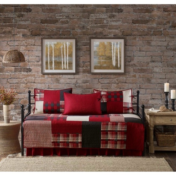 Woolrich Sunset 3-piece Set, Daybed Coverlet and 2 Shams Rustic Cabincore 75x39" - Picture 12 of 12